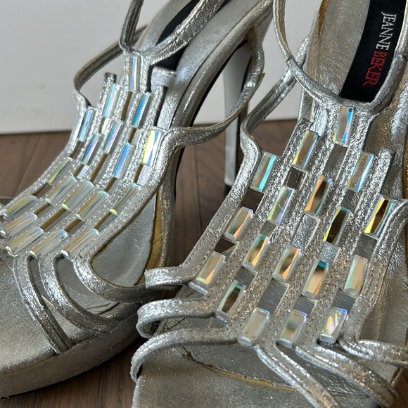 Silver jewel heels - Picture 2 of 5